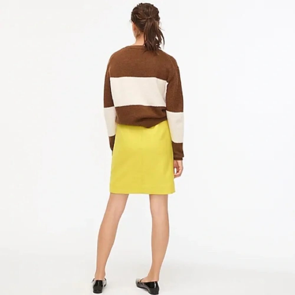 NWT J.Crew mini skirt in double-serge wool skirt. - Picture 4 of 12